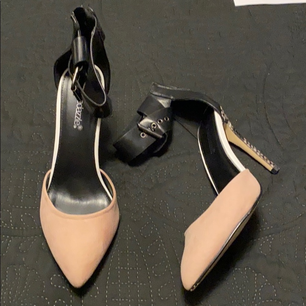 Women’s Blush and Snakeskin Pumps